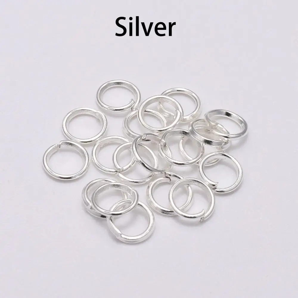 Rose Gold Open Jump Rings - Jewelry Making Connectors (Bulk Pack)