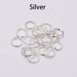 Rose Gold Open Jump Rings - Jewelry Making Connectors (Bulk Pack) - 16mm x 100pcs (Silver)