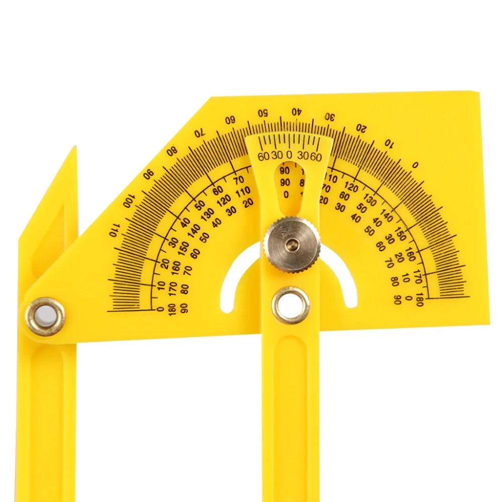 Plastic Multi-Angle Goniometer Miter Gauge Plastic Brass Fittings Template Tool