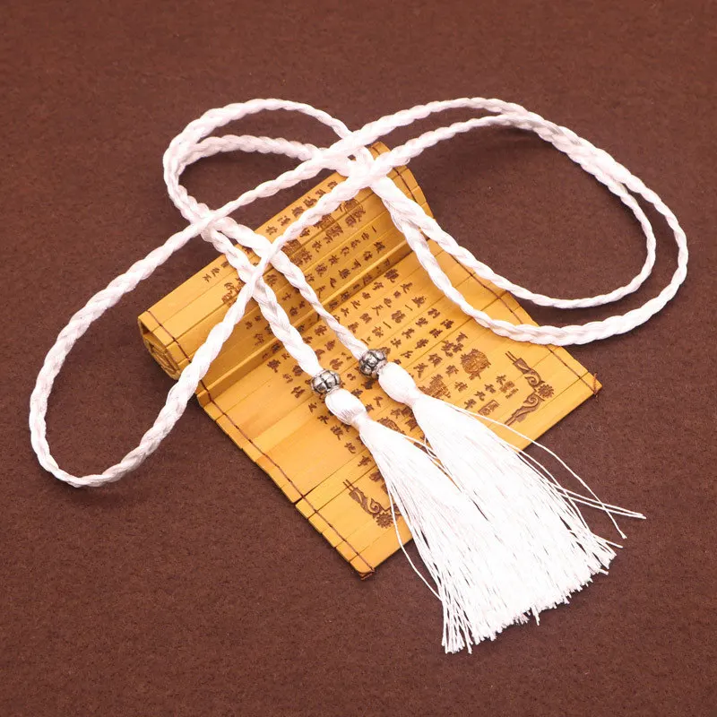 2PCS Polyester Two Head Rope Tape Tassels Home Textile Curtain Clothing Pendant Craft Tassels DIY Clothing Decoration Material
