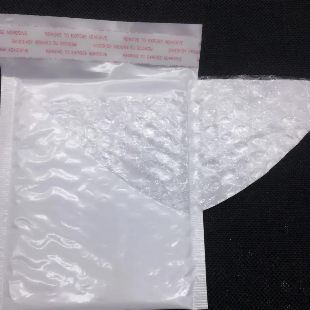 110*110 мм жемчужно-белые пригодные для использования пространства поли Пузырьковые почтовые конверты с мягким вкладышем почтовая сумка самозапечатывающаяся Водонепроницаемая почтовая упаковка