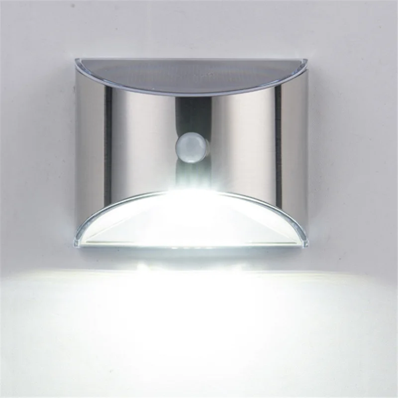 

GYLBAB Solar Light 4 LED Solar Powered Lamp PIR Motion Sensor Waterproof Security Lighting For Outdoor Garden Wall Fence