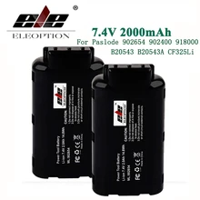 ELE ELEOPTION 7.4V 2000mAh Lithium Ion Rechargeable Battery For Paslode 902654 902400 918000 B20543 B20543A CF325Li