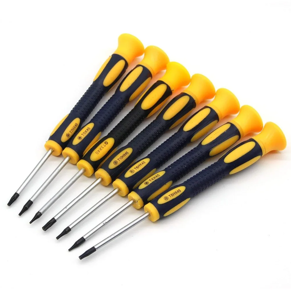 

Torx Screwdriver Kit with T3 T4 T5 T6 T7 T8 T10 Star Stainless Steel Tweezers Philip Slotted Magnetic Screwdrivers Set