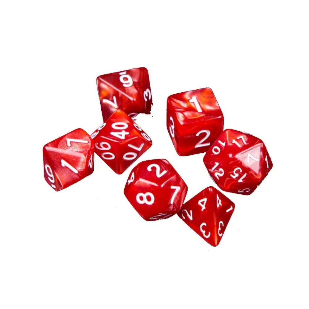 7pcs dice set Creative Dice Set poker dice game High quality Multi Sided Dicein Dice from