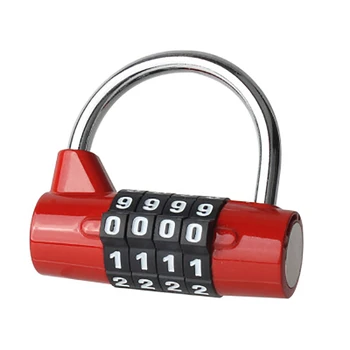 

4 Digit Combination Password Safety Lock Zinc Alloy Padlock Travel Security Multi-functional Code Lock CAN CUSTOMIZE LOGO