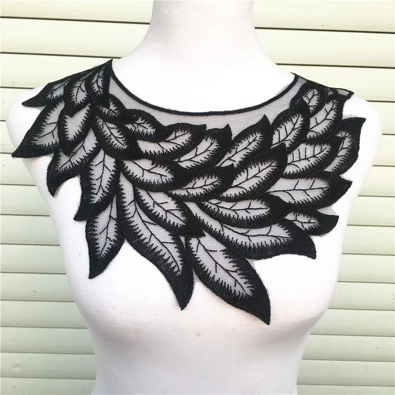 1 шт. кружевная ткань с черными перьями|lace fabric sewing|lace fabricflower lace |