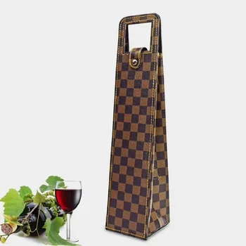 

Manufacturers Custom-Made Wholesale Wine Bags Of Wine Packaging Gift Boxes Red Wine Only Leather Box ,Red ,Black, Brown(00396)