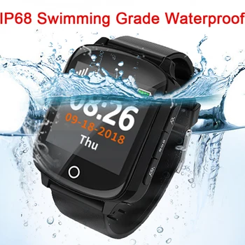 

IP68 Swimming Waterproof Smart wristwatch for Elder Fall Detection GPS Smartwatch Heart Rate Blood Pressure SOS Bracelet