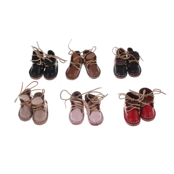 

One Pair Fashion Mini Toy Shoes 1/6 Bjd Shoes for blythe Doll Assorted Colors pu Canvas Shoes For BJD Doll Accessories