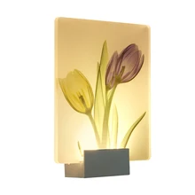 Led Modern Bedroom Wall Lamp Children's Wedding Room Wall Lights For Home Acrylic Loft Luminarias De Interior
