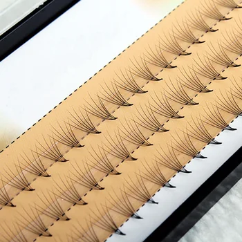

2boxes Women 0.07 C 6D Wave Individual Eyelashes Extension Mink Black Silk Soft False Eye Lashes Tools