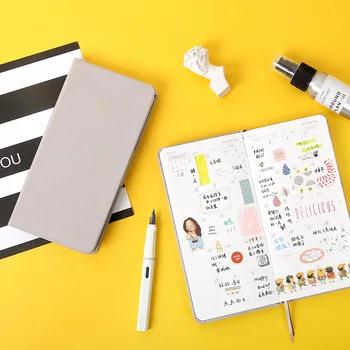 Portable Week Plan Book DIY Undated Scheduler 88 Sheets Yearly Plan+Monthly+Weekly Plan+Grid+Lined Paper good night sweet dream theme slim week planner 10 8 21 4cm undated diy yearly monthly weekly plan scheduler book 88 sheets