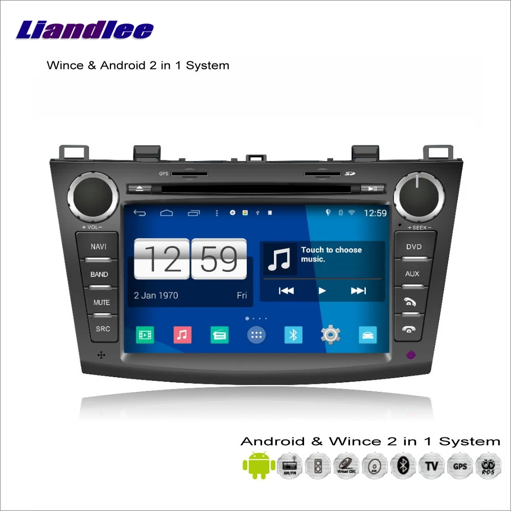 Cheap Liandlee Car Android Multimedia Stereo For Mazda 3 / VX-1 2010~2013 Radio CD DVD Player GPS Nav Navi Map Navigation Audio Video 2