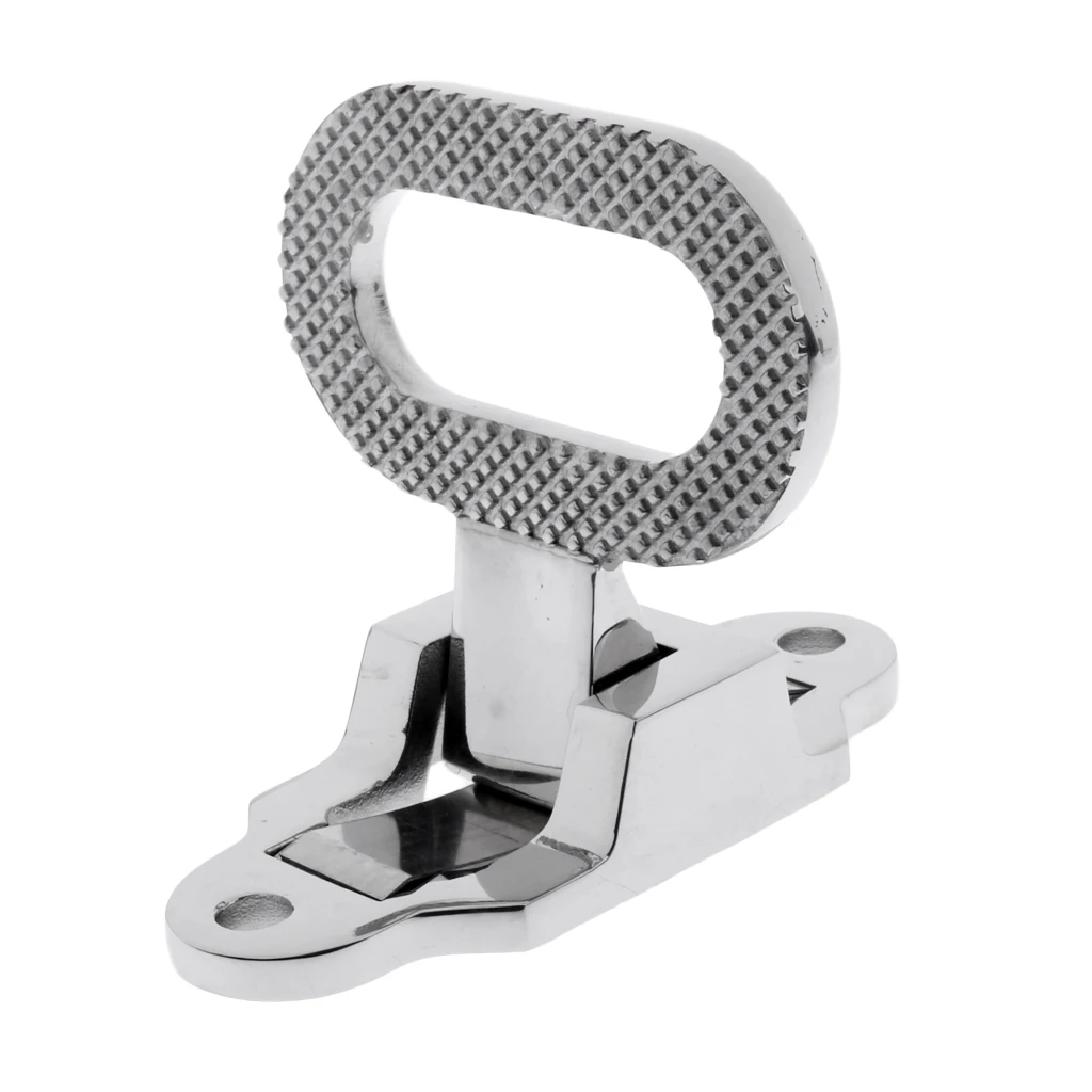 Premium Mirror Polished 316 Stainless Steel Folding Mast Step for Marine Boat Yacht Sailboat Cars 10.9 x 4.7 cm