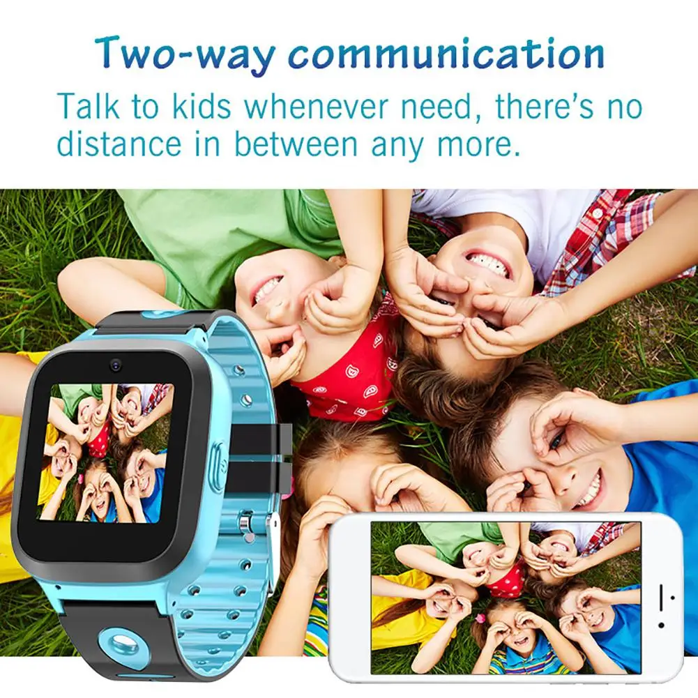 

DS61 Children's Smart Watch Sim Card Color Touch GPS+WiFi+LBS Positioning Waterproof Smart Watch For Kids Boys Girls Gift