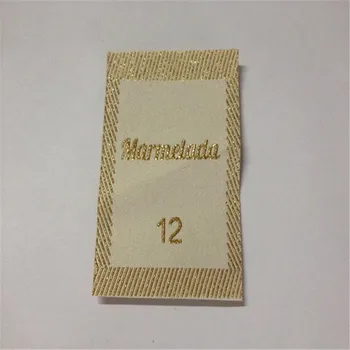 

Customized Silver /Gold Garment Labels Clothing Woven Labels