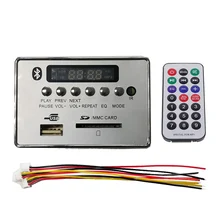 MP3 Bluetooth Decoder Module Board with Remote Controller WMA WAV FM Radio AUX 5V/12V WIF66