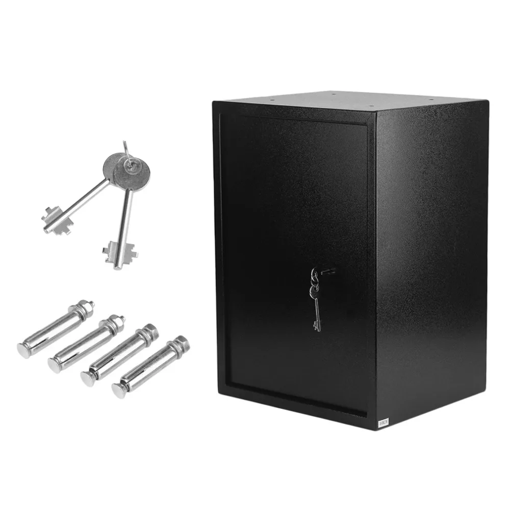 

44.6L Large Volume Durable Home Jewelry Money Safety Box Key Lock Super Thick Steel Office Money Cash Security Box