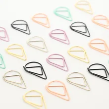 6 шт./компл. капли воды моделирующие скрепки милые Kawaii Закладка скрепка для офиса школьные принадлежности канцелярские SQ08