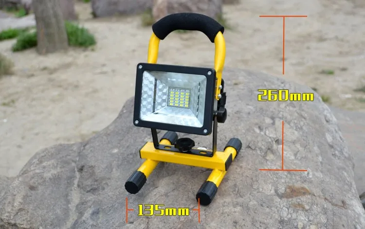 Rechargeable LED Flood Light 24 LED Floodlight Waterproof 220V/110V LED Spotlight Outdoor Emergency Work Lighting with Charger floodlight bunnings
