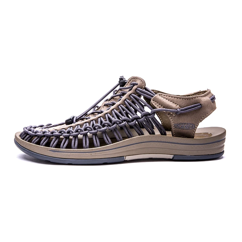 

Spring 2019 Large Size Hand-woven Outdoor Sandals Beach Sandals Men Balanced Trekking Sandals Sneakers water sandal shoe men