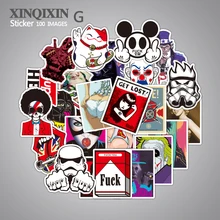 Mixed 100 PCS Cute Animal Sticker Luggage Skateboard Vinyl Decals Car Styling Laptop Bike Toy Waterproof DIY JDM Stickers