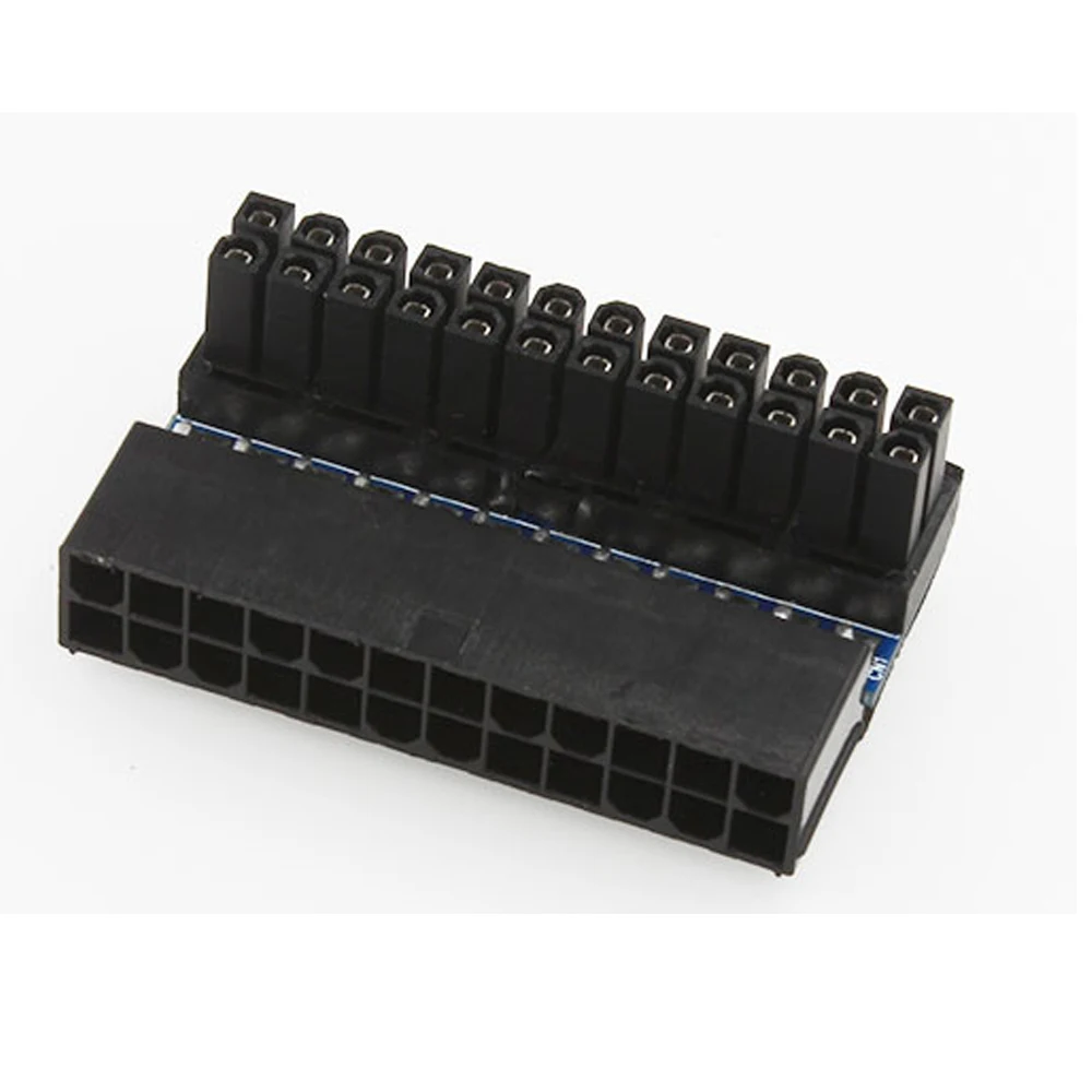 ATX 24Pin 90 degree 24 pin to 24pin Power Plug Adapter Mainboard Motherboard Power Connectors Modular Supply Cables
