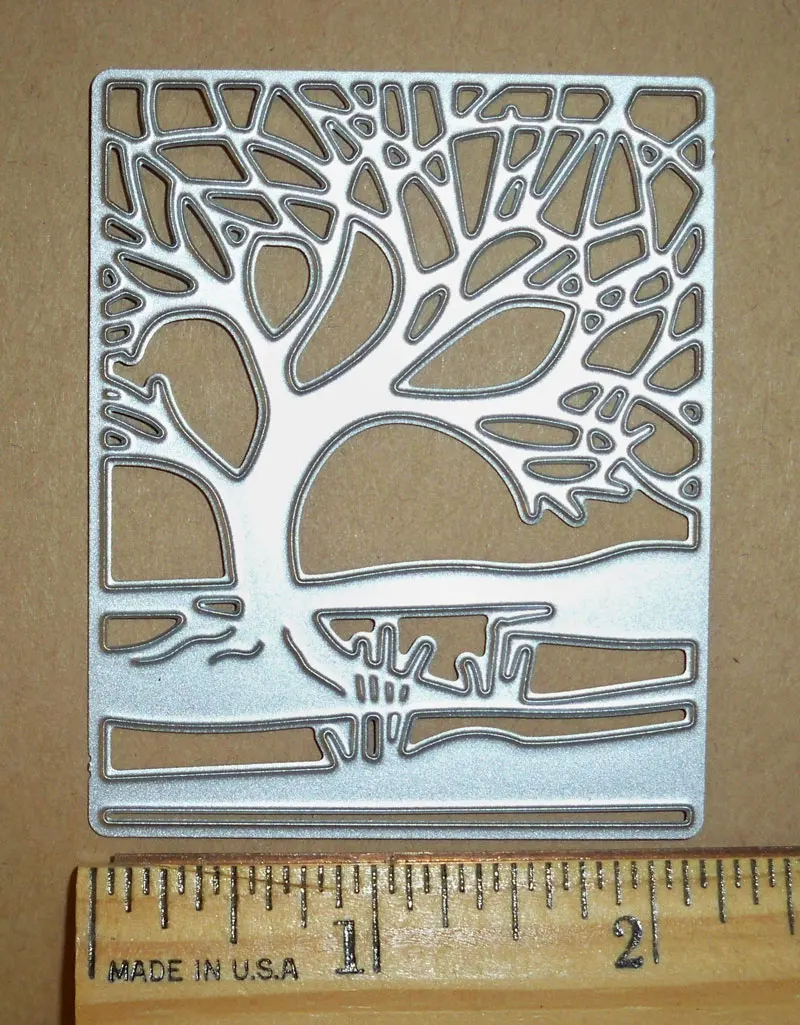 

cutout tree background Metal Cutting Dies Scrapbooking Craft Dies cut Embossing diy create Card make Stencil 5.7x7cm