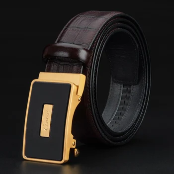 

Ciartuar Leather Belts for Men Geniune Leather Belt Designer Belt Business Casual High Quality Waist Gold belt Men Gift Belt