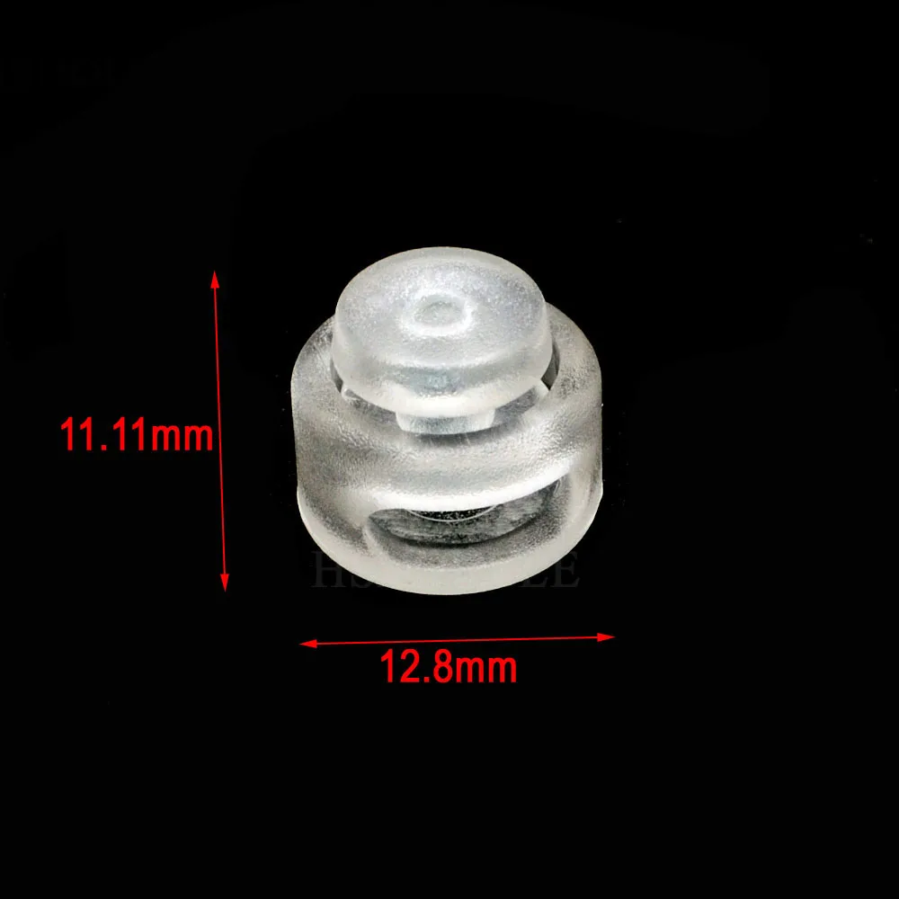 Cord Lock Toggle Stopper Plastic Toggle Clip For Paracord/Backpack Clear White