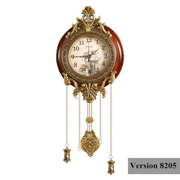 

European Retro Wall Clock Wedding Antique Watch Mechanism Quartz Clocks Digital Birthday Gift Relogio Parede Home Decoration