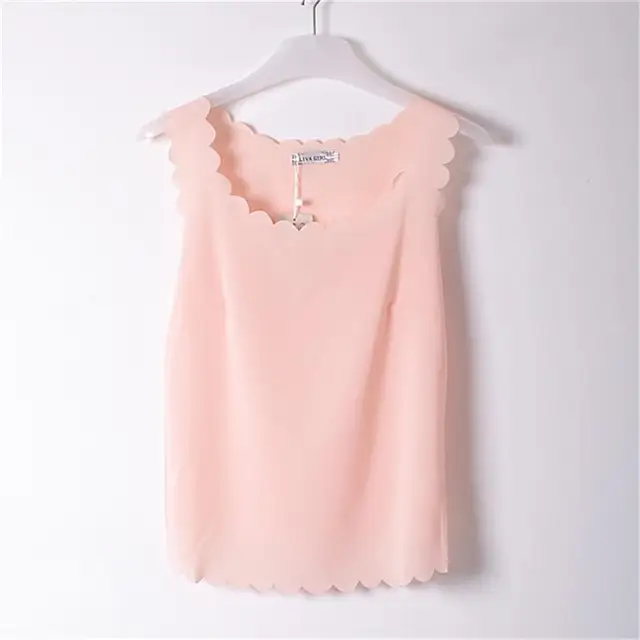 Blouse 2016 Summer New Lady Chiffon Shirt Camisa Women Tops Girls Light Pink Shirtin Blouses