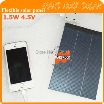 

1.5W 4.5V Small Transparent Flexible Solar Panel with USB Interface Applied in Charging iPhone, Samsung Mobile