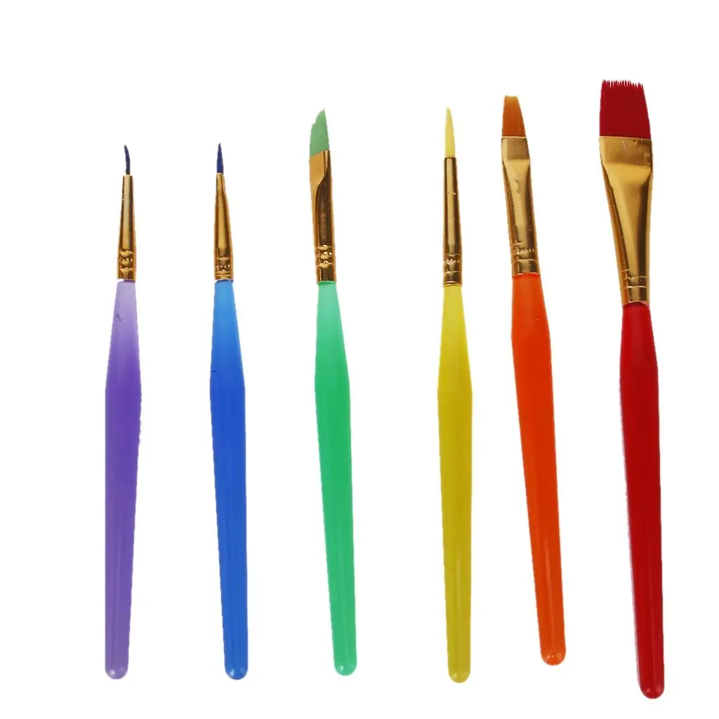 6 шт набор кистей для рисования ручка для масляной краски