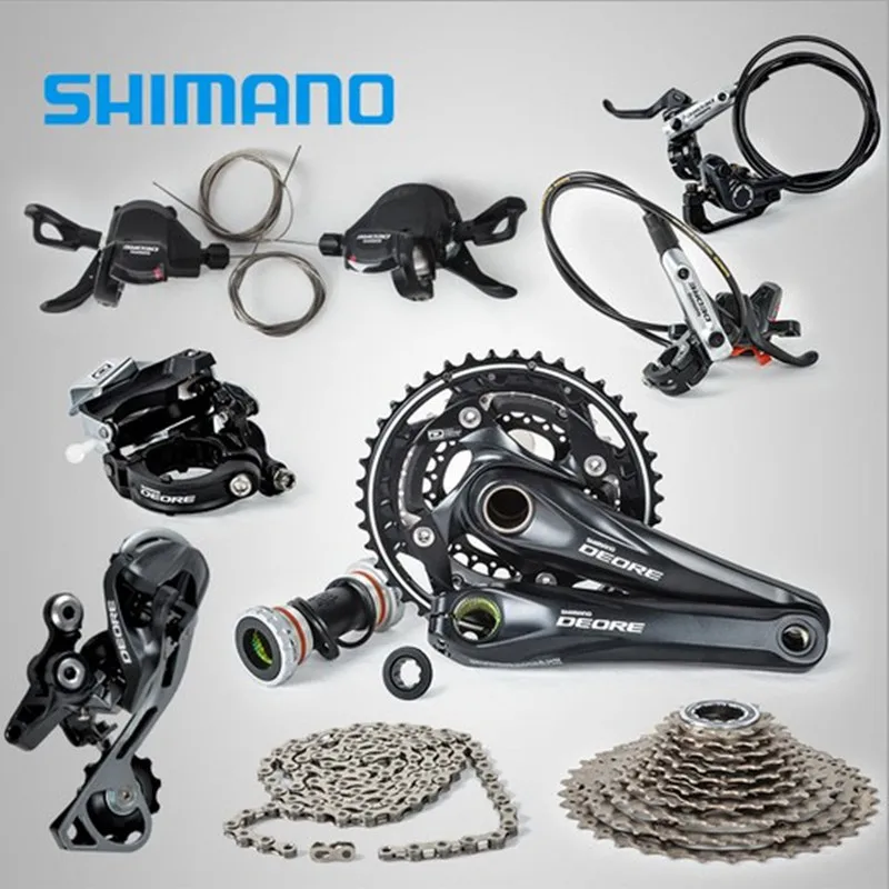 SHIMANO DEORE M610 3x10S набор скоростей с M615 Гидравлический дисковый тормоз MTB горный велосипед