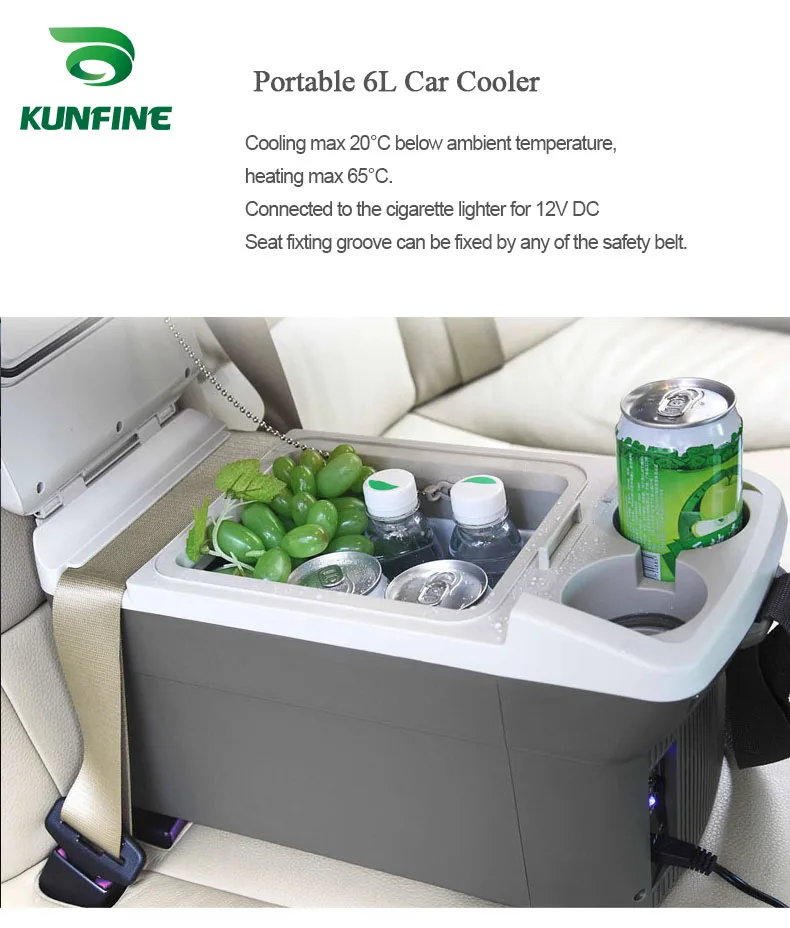 KUNFINE DC 12V24V 110-240V AC Car Refrigerator Multi-Function Fridge Compressor Vehicel Protable Refrigerator Freezer Cooler PN-01-1 (1)