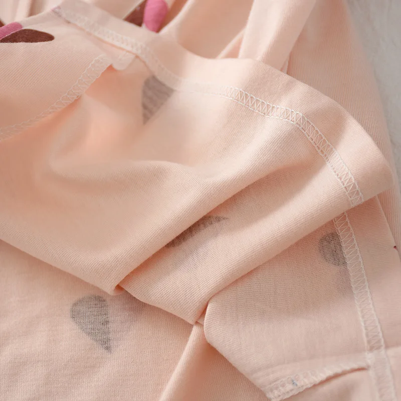 Новые женские короткие простые ночные рубашки серый розовый зеленый цвет с милыми сердечками отложной воротник платье для сна мягкий