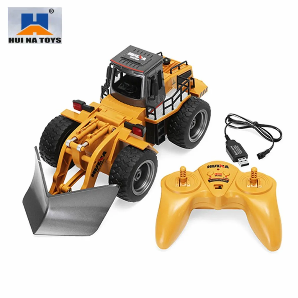 

HOT HUINA TOYS 1586 1/18 2.4Ghz 6 Channel Powerful alloy shovel Snow Sweeper simulation Engineering Truck RC Kids Car Toys Gift