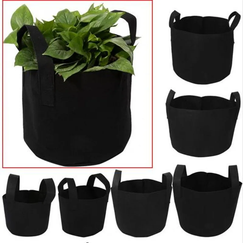 1/2/3/5/7/10 Gallon Black Plants Growing Bag Vegetable