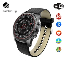 Смарт-часы Android 5,1 OS телефон 3g Совместимость с smartwatch android gps 8 Гб Bluetooth wifi монитор сердечного ритма часы наручные