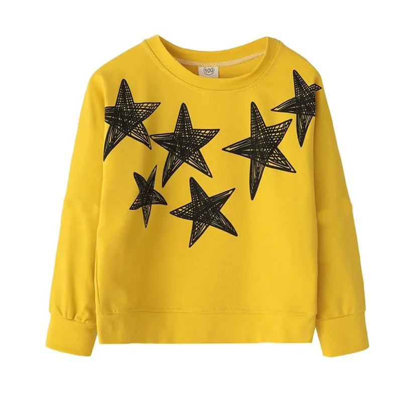 

2019 Spring Children T Shirt Cotton Shirts For Kids Cartoon Star Kids Blouse Teenager Outerwear School Clothing