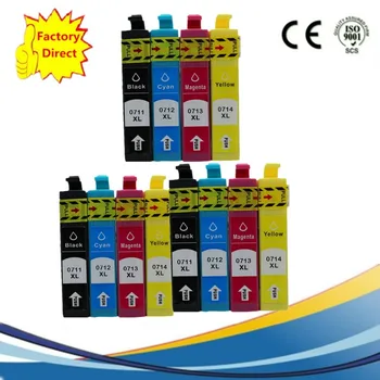 

T0711 T0714 T0715 Ink Cartridges Replacement stylus SX415 SX510W SX515W S21 D78 D92 D120 DX4000 Inkjet Printer