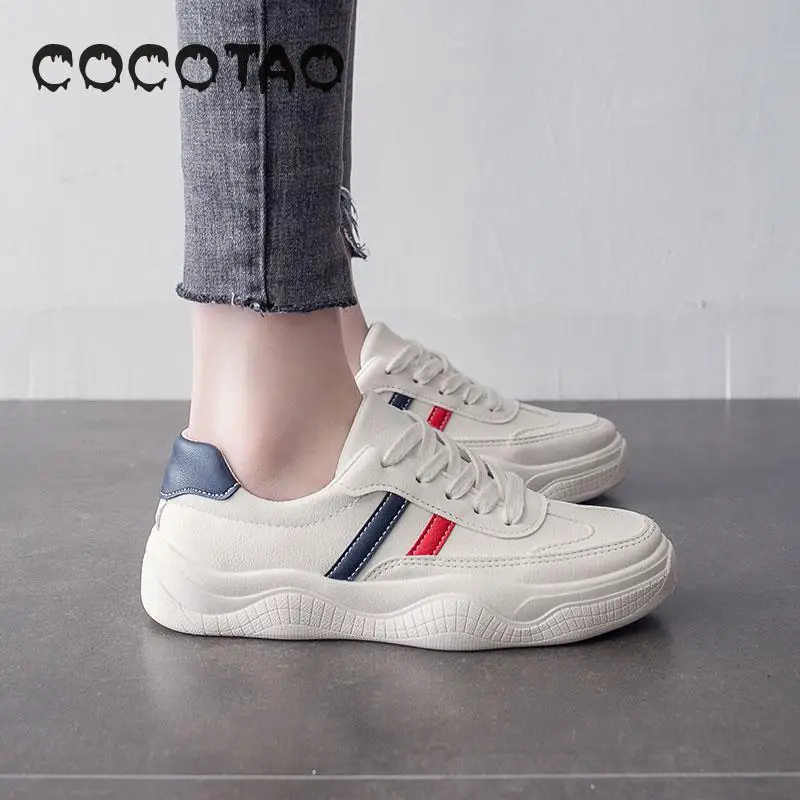 

Small White Shoe Female Summer Style Baitao Korean Edition Student Yang Qi Foundation One Foot Pushing On Thick-soled Leath28