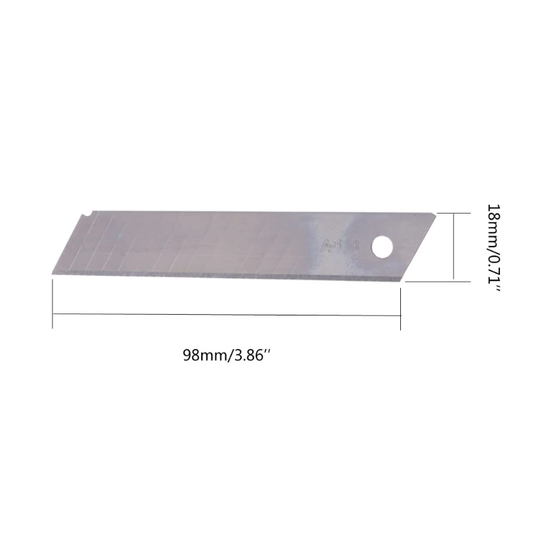 10 шт. канцелярский нож с отламывающимся замена лезвия 9/18 мм лезвия универсального ножа
