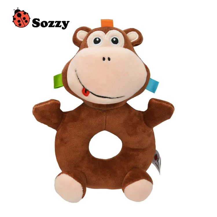 Мягкая детская погремушка Sozzy мягкие игрушки качающиеся для детей плюшевые с