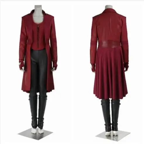 

2016 Marvel's Captain America Civil War Costume Scarlet Witch Wanda Maximoff Cosplay Costume Adult Women Halloween Costume