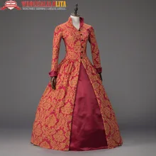 Queen Elizabeth I / Tudor Gothic Jacquard Christmas Dress Game of Thrones Gown Theater Clothing