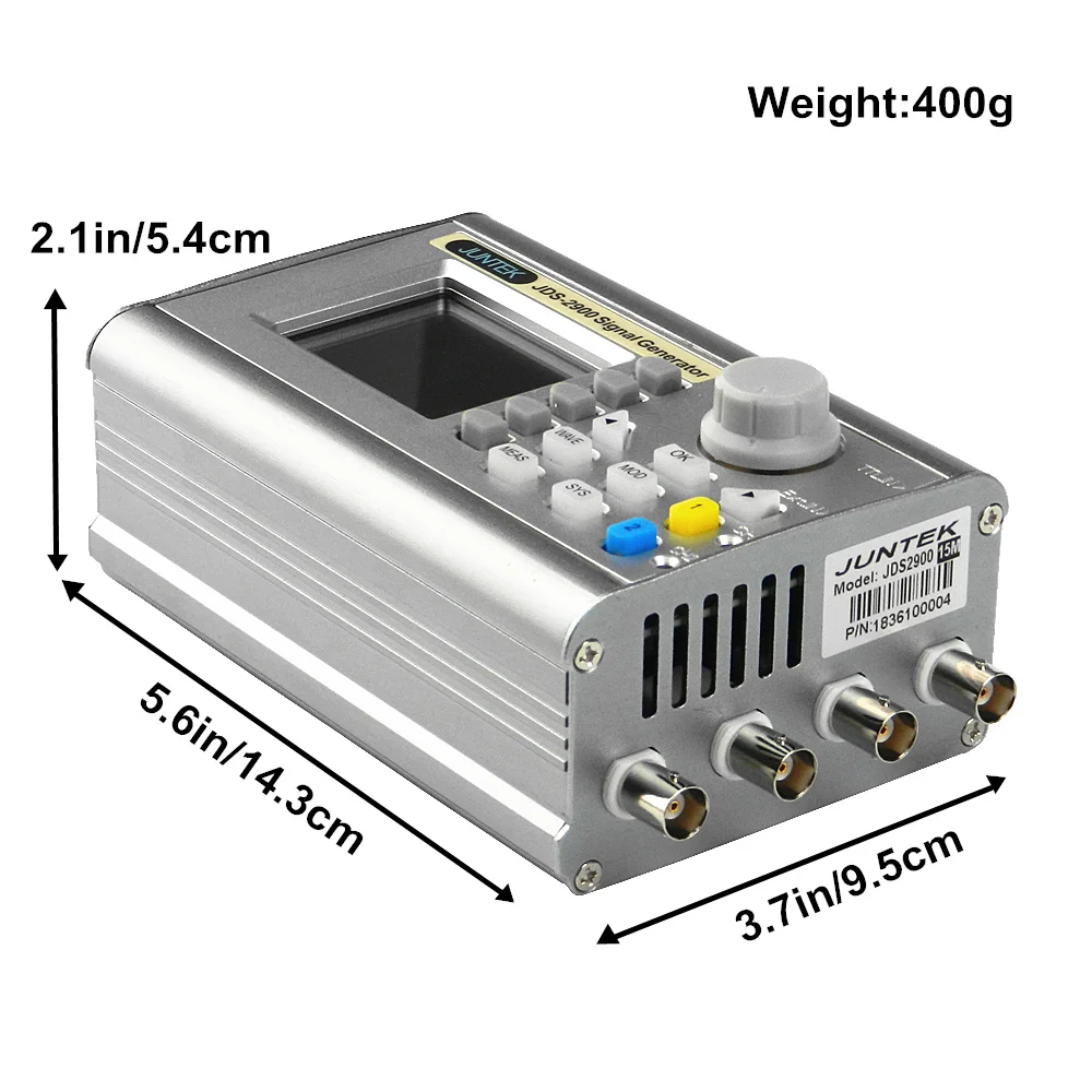 

JDS2900 Full CNC Dual Channel DDS Function Arbitrary Waveform Signal Generator Pulse Signal Source Frequency Meter