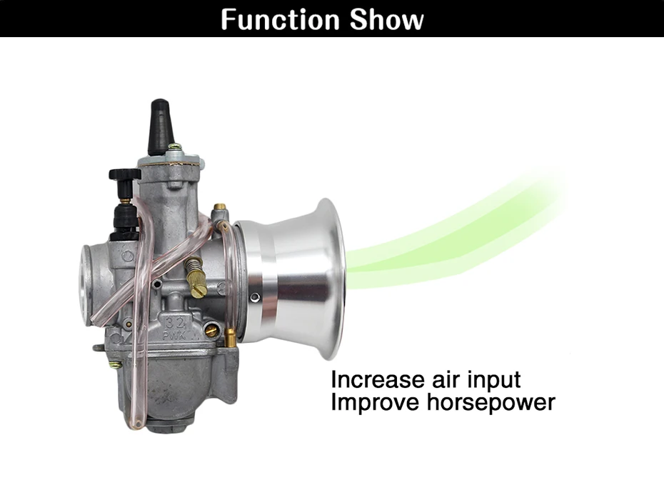 Alconstar-55 мм МОТОЦИКЛ КАРБЮРАТОР карбюратор воздушный фильтр чашка ветер чашка с рожком Fit Keihin OKO KOSO Mikuni PWK32mm 34 мм Гонки